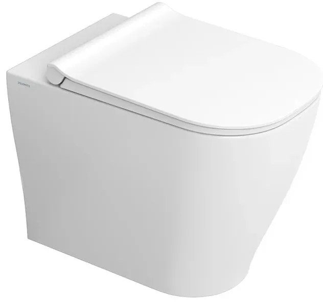Wc filomuro Rimless Mirto con scarico traslato a pavimento o a parete