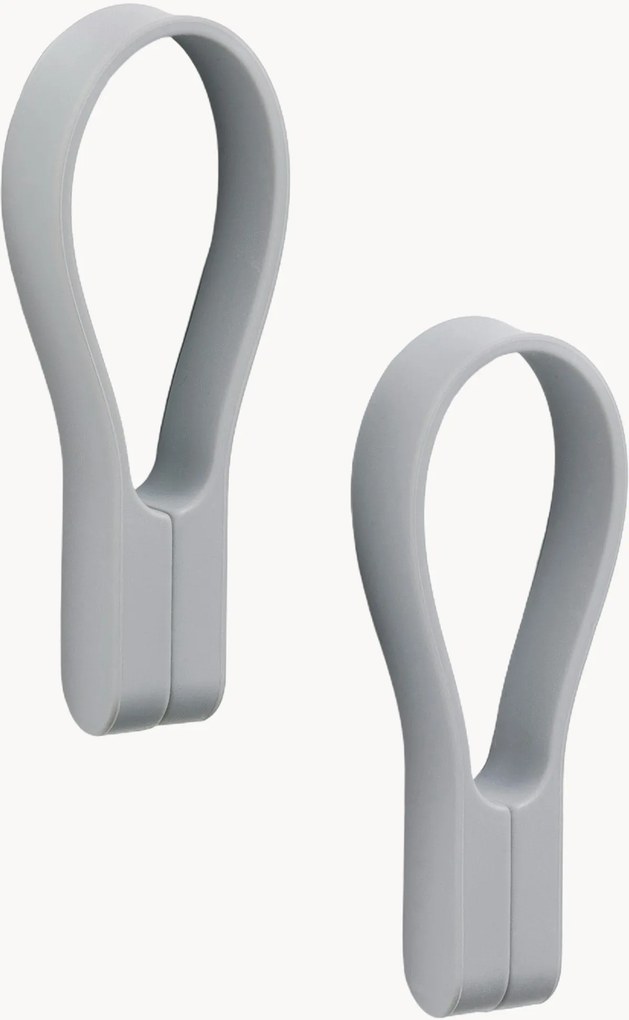 Set di 2 portasciugamani magnetici in silicone Loop