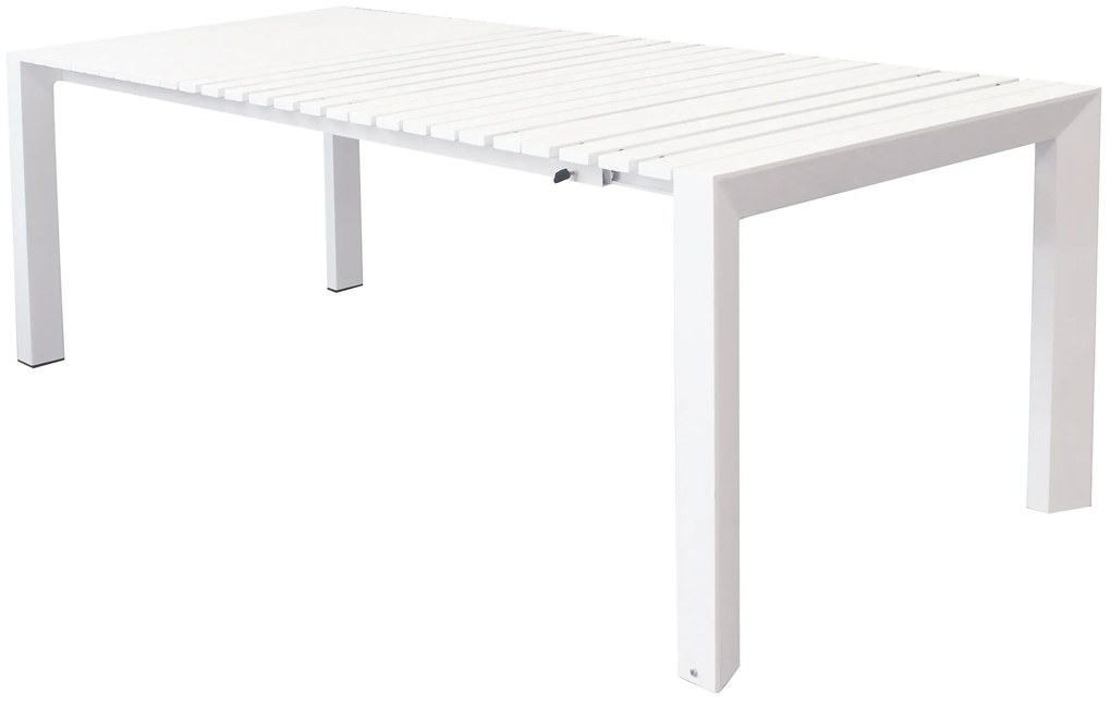 BRUNO - tavolo con struttura in alluminio verniciato bianco o antracite