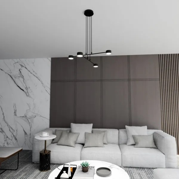 Lampadario a sospensione con filo MODUS 4xGX53/12W/230V nero