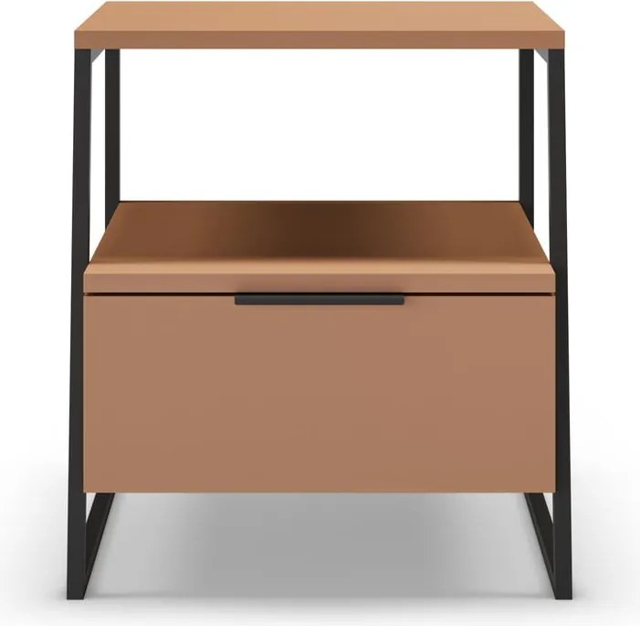 Comodino color mattone Velia - Marckeric