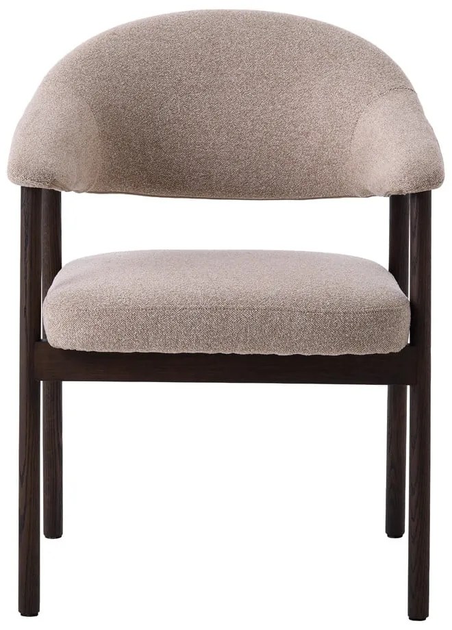 Set di sedie da pranzo beige in rovere massiccio con braccioli 2 pz Elk – Unique Furniture