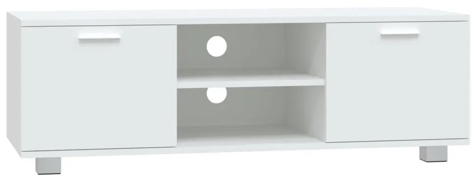 Mobile porta tv bianco 120x40,5x35 cm in legno multistrato