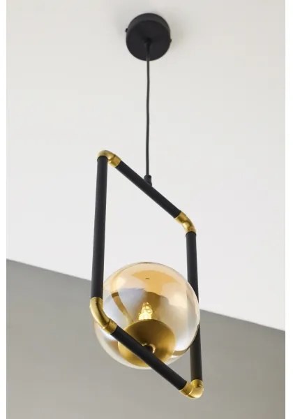 Jupiter 2024 - Lampadario a sospensione con filo ZAFRA 1xG9/10W/230V nero/oro/beige