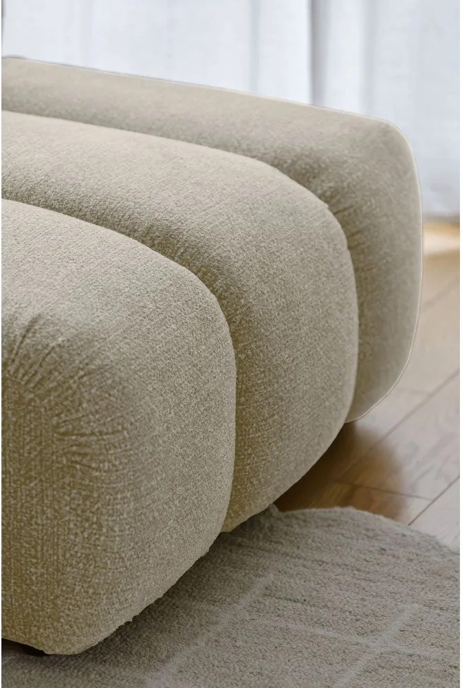 Divano angolare beige (con penisola a destra/con chaise lounge) Shell – Miuform