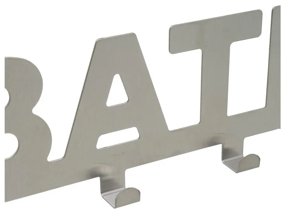 Appendiabiti in metallo argento opaco 32 cm Bath - Casa Selección