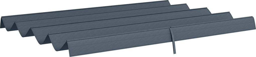 Telo di Ricambio per Pergola da Giardino 286x245 cm in Poliestere Grigio Scuro...