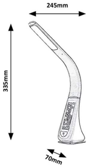 Rabalux - Lampada da tavolo LED dimmerabile touch LED/5W/230V bianca