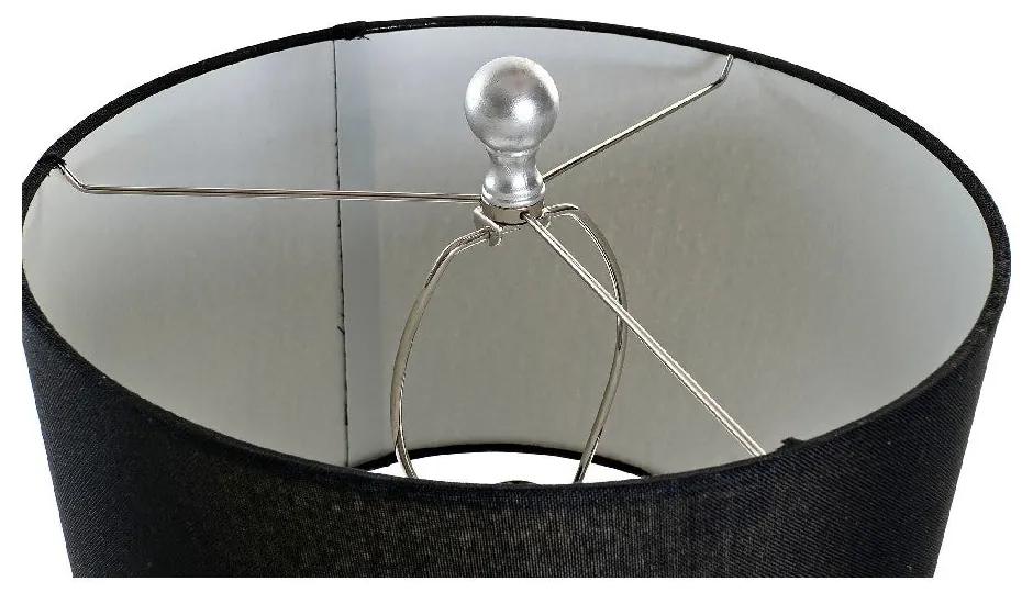 Lampada da tavolo DKD Home Decor Nero Argento Poliestere Acrilico Resina 220 V 60 W (33 x 33 x 74 cm)