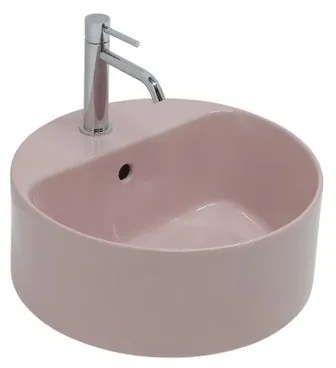 Lavabo da appoggio tondo in ceramica L 40 x P 40 x H 17 cm multicolore