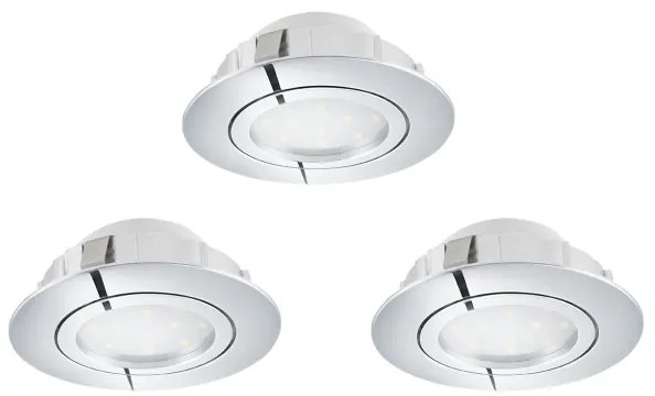 Eglo 78761 - SET 3x Lampada da incasso LED dimmerabile PINEDA LED/6W/230V