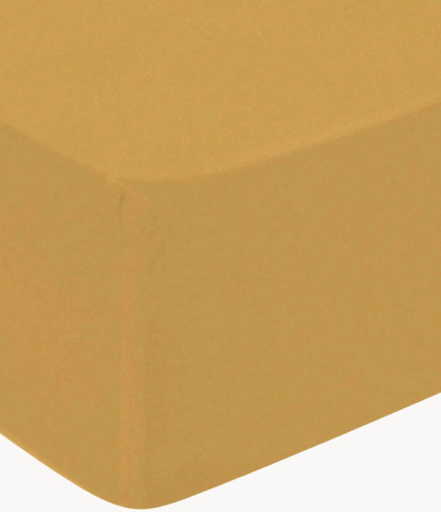 Lenzuolo con angoli boxspring in raso di cotone Uni