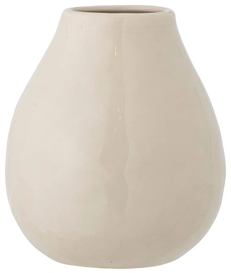 Vaso in gres dipinto a mano color crema (altezza 17 cm) Taza - Bloomingville