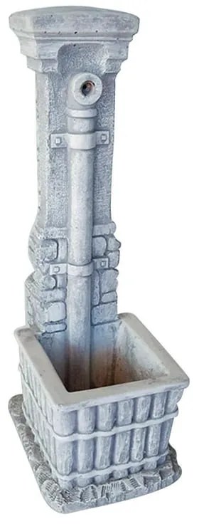 Fontana a colonna Bambù in calcestruzzo H 83 cm, 25 x 28 cm