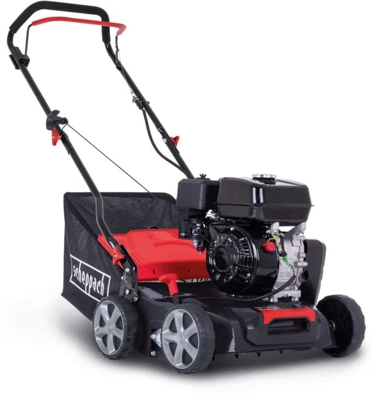 Scheppach - Arieggiatore scarificatore a scoppio 212cc 40 cm cestello 40 lt sc55p