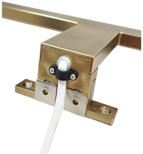 Illuminazione specchio bagno LED/8W/230V 4000K 50 cm IP44 oro opaco