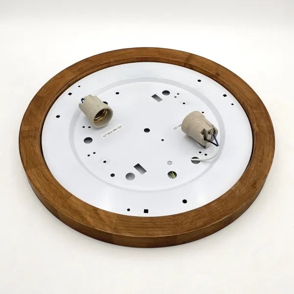 Brilagi - LED Plafoniera BELLADONNA 2xE27/15W/230V diametro 40 cm bianco/quercia ciliegio