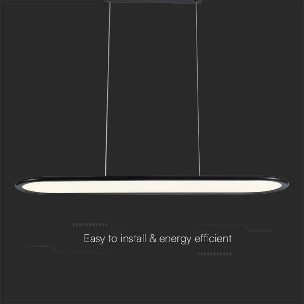 Lampadario LED a sospensione con filo LED/24W/230V 3000K nero