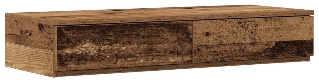 Struttura letto con contenitore legno antico legno ingegnerizzato