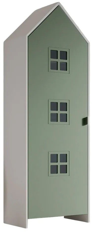 Armadio per bambini bianco/verde 58x172x37 cm Casami Bruges – Vipack