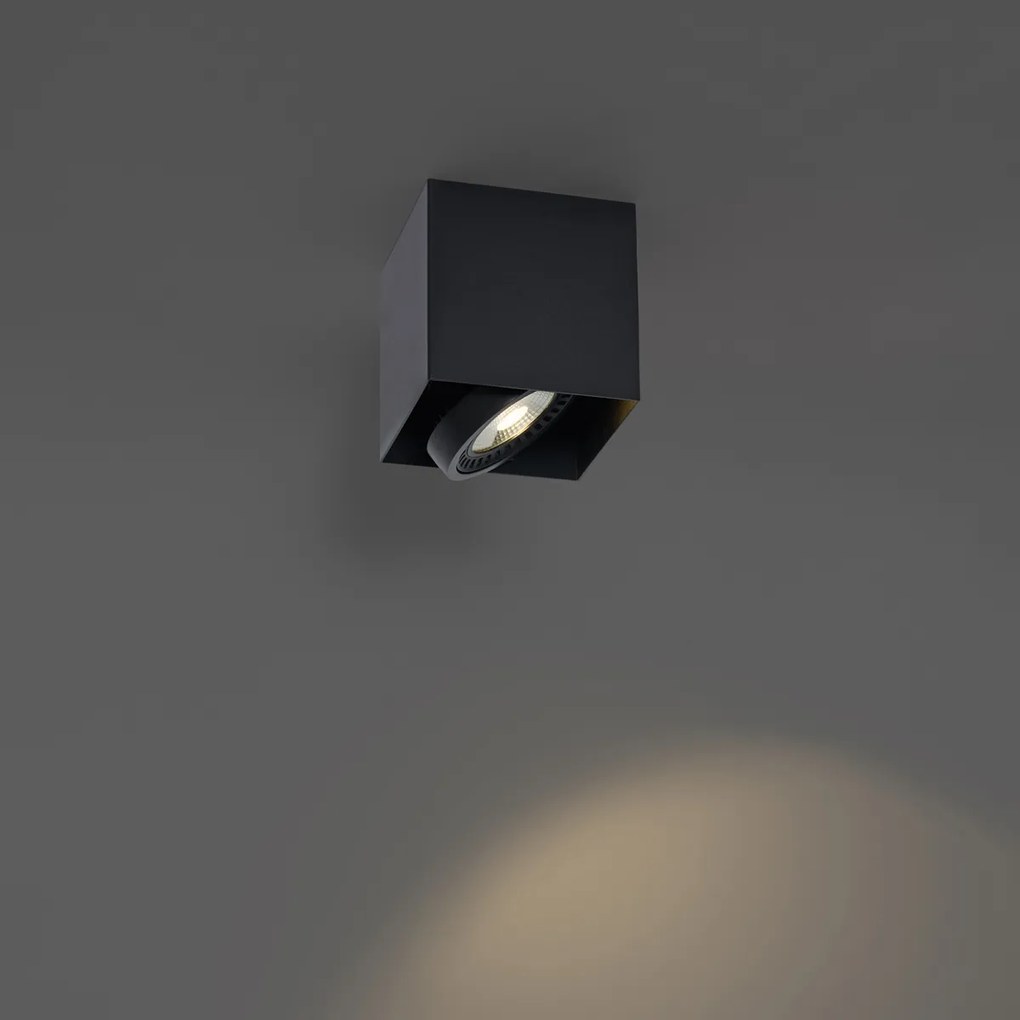 Faretto moderno da superficie nero con LED dimmerabile - Dionysos