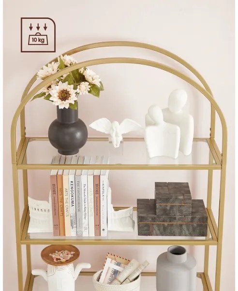 Libreria GLASY dorata