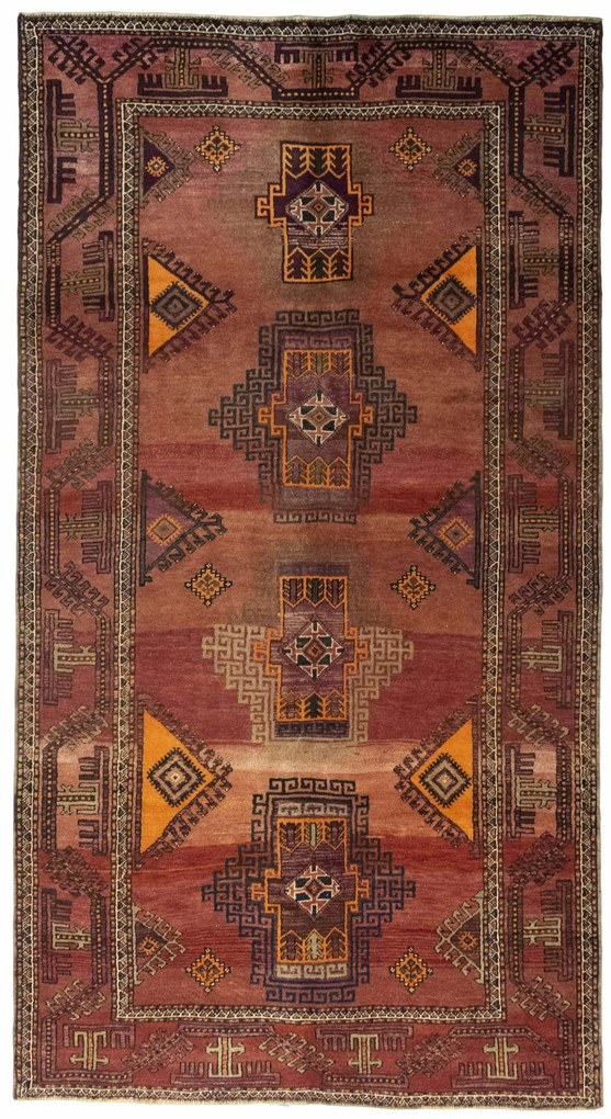 Hamedan Tappeto persiano 160x300 Rosso (Iran) Annodato A Mano