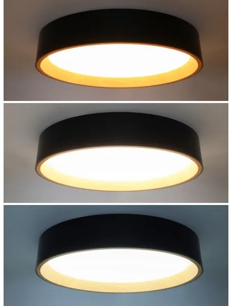 Solight WO8016 - Plafoniera LED dimmerabile LARIOS LED/48W/230V+RC diametro 39 cm nero