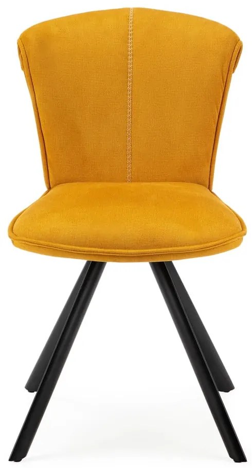 Sedie da pranzo gialle in un set di 2 Simbra - Marckeric