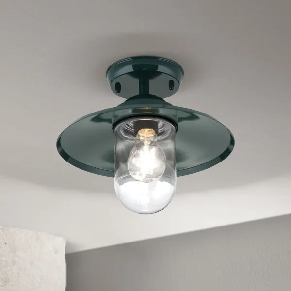 Orion AL 11-1317 - Lampadario da esterno EDWARD 1xE27/60W/230V IP44 verde