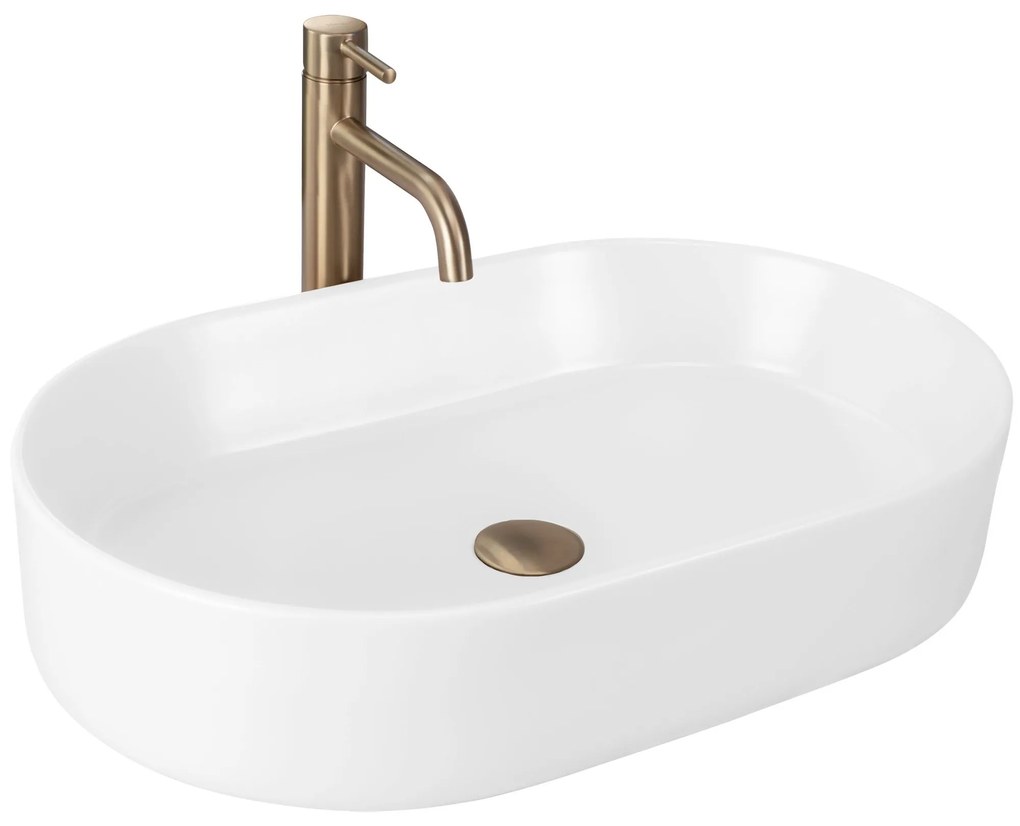 Lavabo da appoggio Rea NADIA 60 WHITE MATT