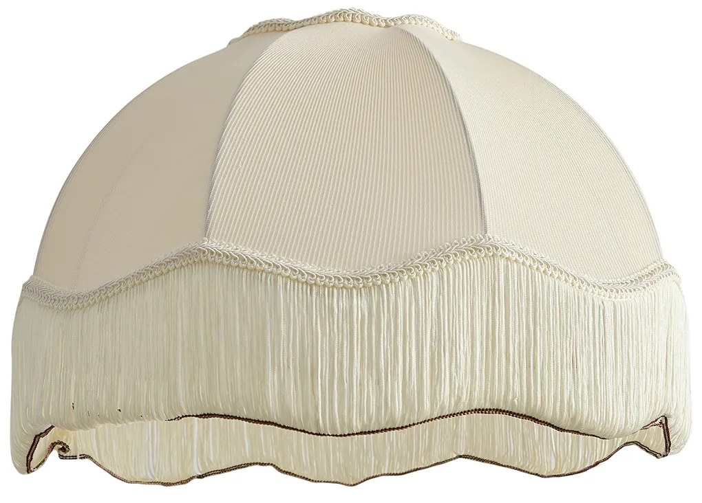 Paralume in tessuto beige con interno bianco 45/15/21,5 - Heritage