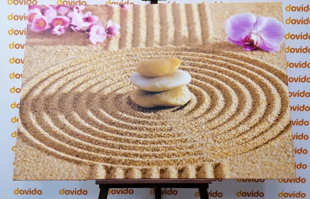 Quadro su tela – Giardino giapponese con elementi Feng Shui