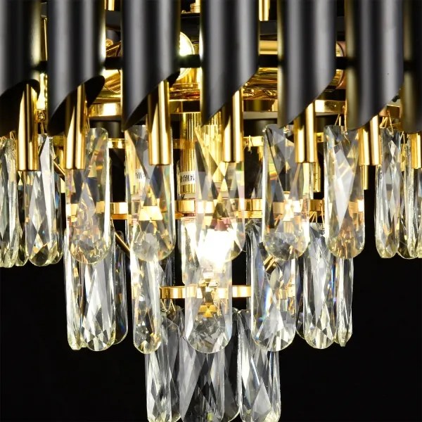 Brilagi - Lampadario a plafone ECLIPSE 5xE14/10W/230V Ø 38 cm nero/oro