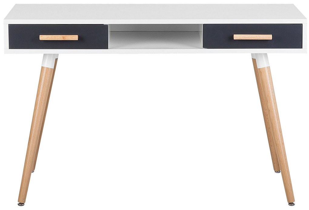 Set di mobili da ufficio bianco e grigio scuro ESCALANTE/FRISCO Beliani