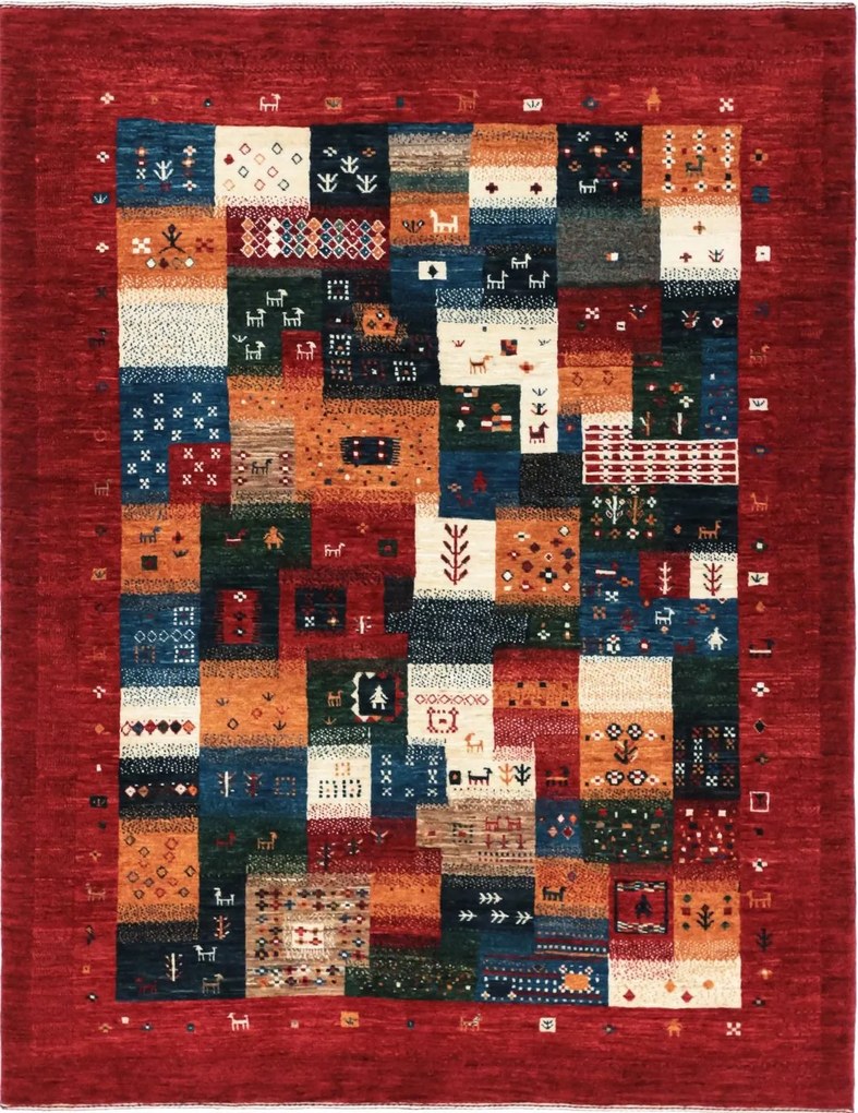 Loribaft Tappeto persiano 190 x 150 (Iran) Annodato A Mano