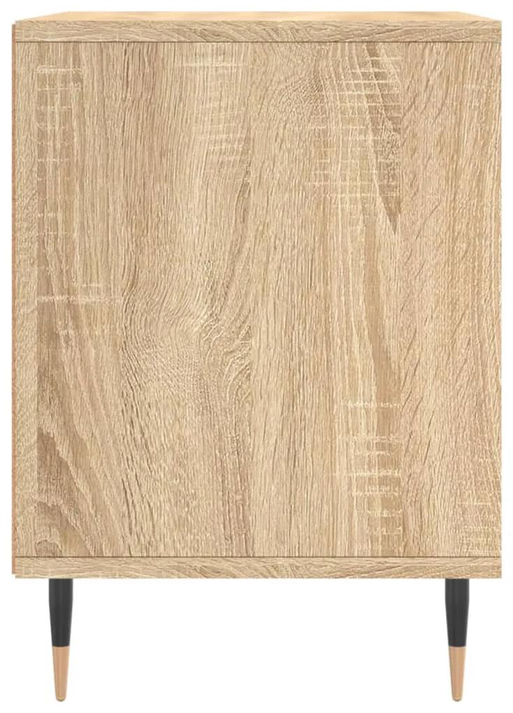 Comodino rovere sonoma 40x35x50 cm in legno multistrato