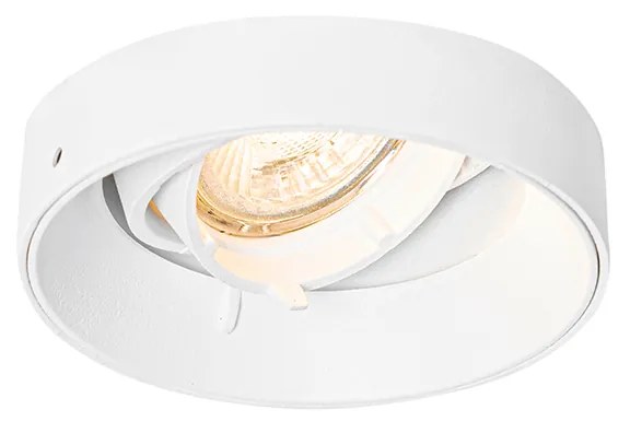 Set di 6 faretti da incasso moderni bianchi GU10 rotondi senza bordi - Oneon