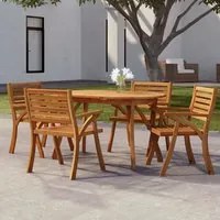 Tavolo da Giardino 150x90x75 cm Legno Massello di Acaciacod mxl 102396