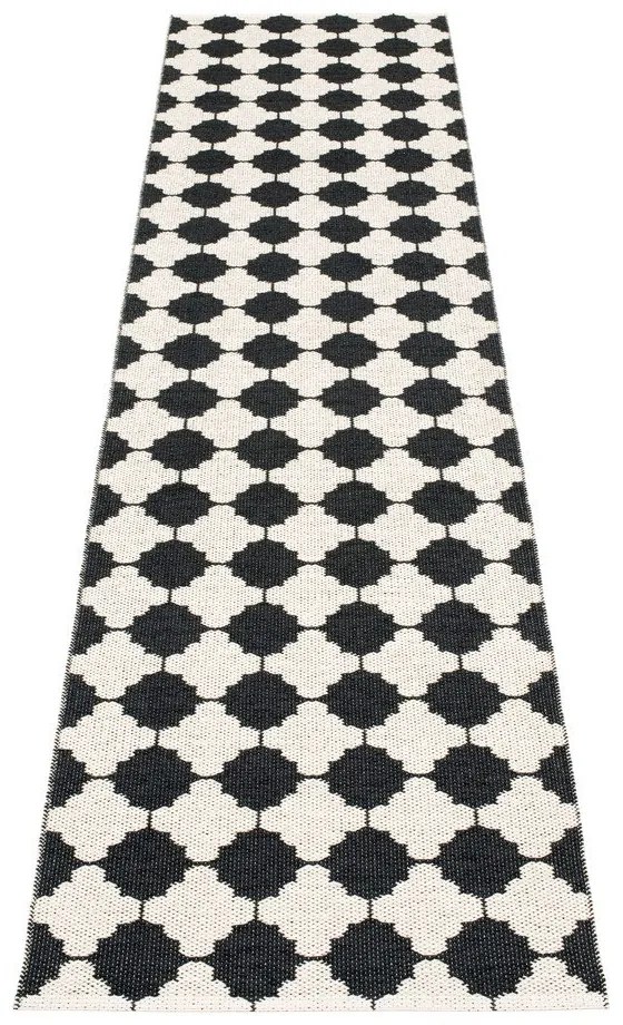 Passatoia da interno/esterno bianca e nera 70x300 cm Marre Black Coral – Pappelina