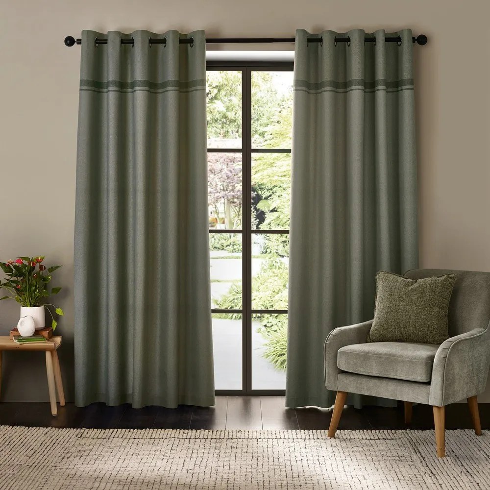 Tende in set verdi 2 pz 229x229 cm Melville – Catherine Lansfield