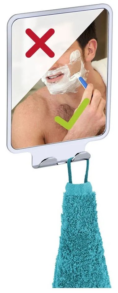 Specchio da parete autoportante con 2 ganci Vacuum-Loc, portata fino a 33 kg Quadro - Wenko