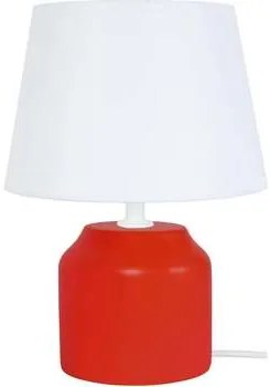 Tosel  Lampade d’ufficio lampada da comodino tondo legno rosso e bianco  Tosel