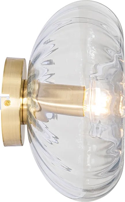 Lampada da parete smart oro con vetro incl. WiFi P45 - Ayesha