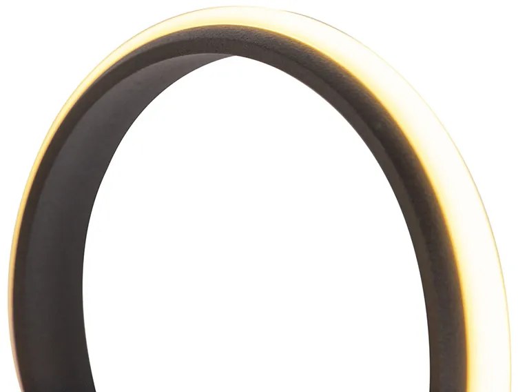 Lampada a sospensione di design nera dimmerabile con LED grande - Twisted