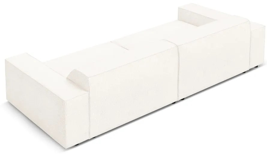 Divano in tessuto bouclé beige 244 cm Jodie - Micadoni Home