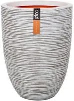 Capi Vaso Nature Rib Elegante Basso 36x47 cm Avorio KOFI782