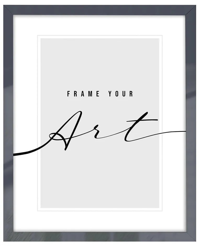 Cornice da parete in plastica grigia 44x54 cm - knor