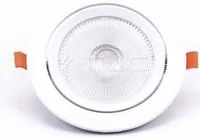 FARETTO LED DA INCASSO ROTONDO 20W COB CHIP SAMSUNG ANGOLO REGOLABILE 1600LUMEN LUCE BIANCO NATURALE 4000K