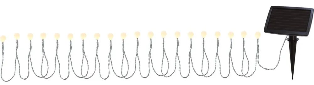 Catena luminosa solare a LED per esterni, lunghezza 4,75 m Globini - Star Trading